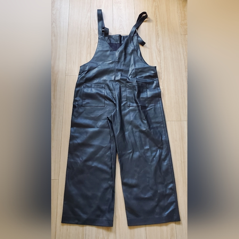Zara Leather Overalls